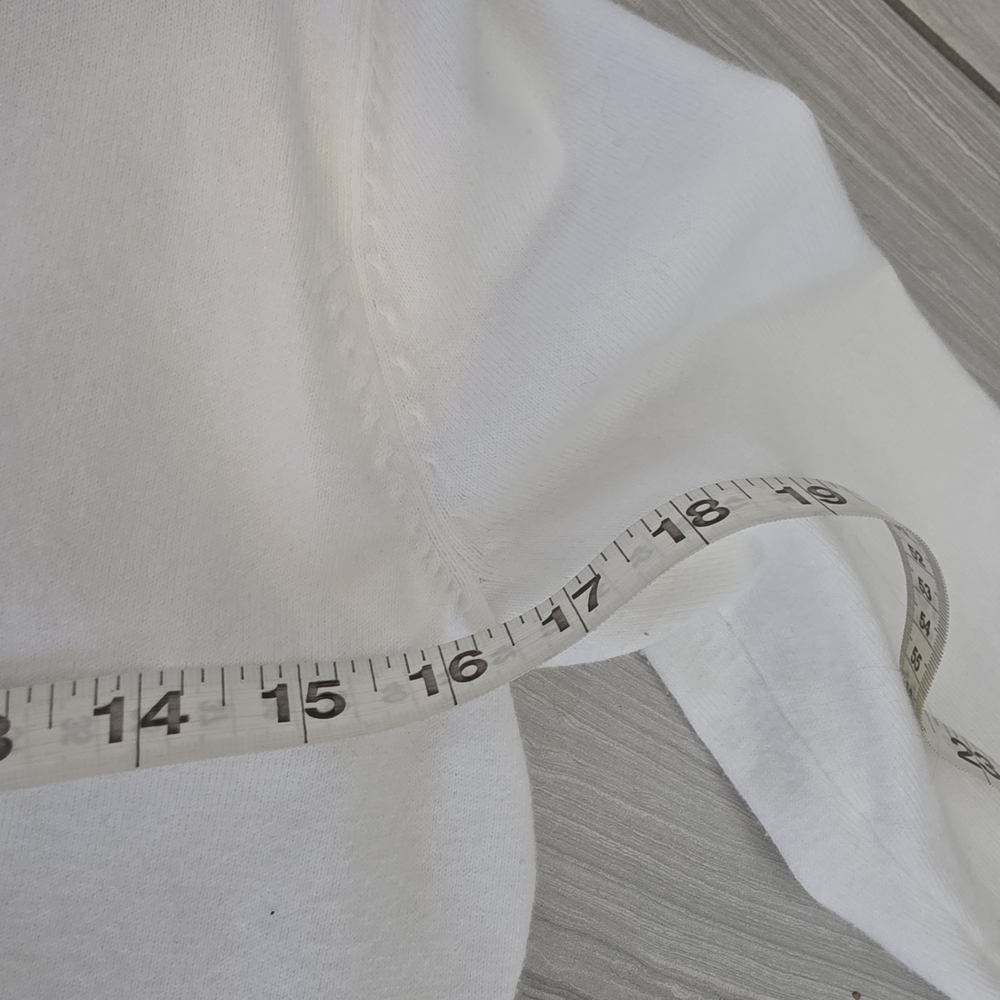 Calvin Klein White Cropped Open Front Cardigan - Picture 5 of 6
